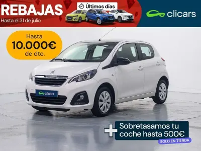 Usado Peugeot 108 Active 72 CV (52 kW) 2019 Blanco Utilitario