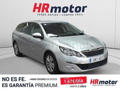 Usado Peugeot 308 SW Active 115 CV (84 kW) 2014 Gris / plata Familiar