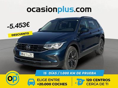 Azul Usado 2022 VW Tiguan Life SUV | 26.990 € (Precio justo)