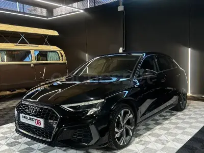 Usado Audi A3 S-Line 204 CV (150 kW) 2021 Negro Berlina