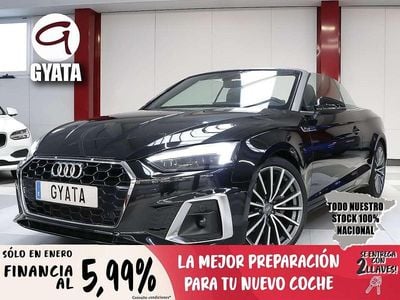 Usado Audi A5 Cabriolet S-Line 190 CV (139 kW) 2021 Negro Descapotable