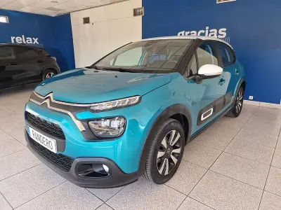 Usado Citroën C3 Feel 83 CV (61 kW) 2022 Azul Utilitario