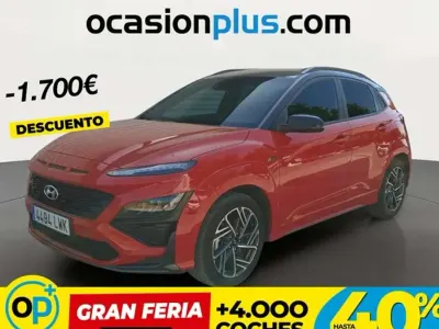 Usado Hyundai Kona N Line 120 CV (88 kW) 2022 Rojo SUV