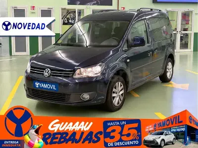 Usado VW Caddy Comfortline 102 CV (75 kW) 2015 Azul Monovolumen