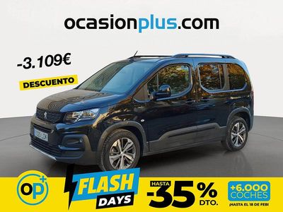 Usado Peugeot Rifter GT-line 130 CV (95 kW) 2019 Negro Monovolumen