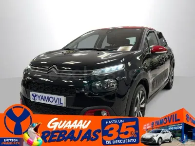 Usado Citroën C3 Feel 82 CV (60 kW) 2018 Negro Utilitario