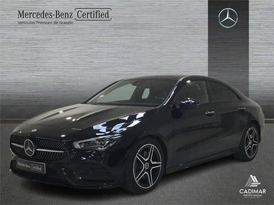 Usado Mercedes CLA200 AMG line 150 CV (110 kW) 2022 Negro noche Berlina