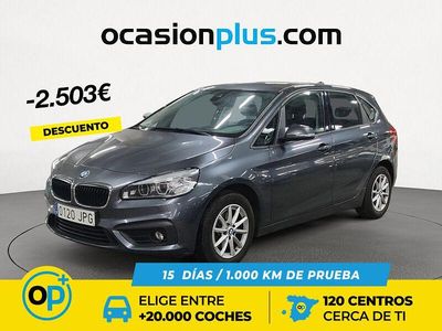 Usado BMW 218 Active Tourer 150 CV (110 kW) 2016 Gris Monovolumen