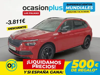 Usado Skoda Kamiq Monte Carlo 110 CV (80 kW) 2023 Rojo SUV