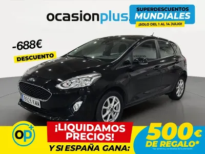 Usado Ford Fiesta Trend+ 85 CV (62 kW) 2018 Negro Utilitario