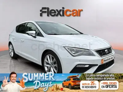 Usado Seat Leon FR 130 CV (95 kW) 2018 Blanco Berlina