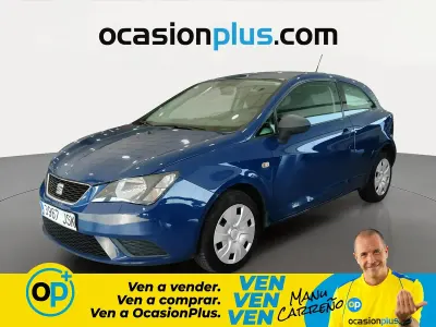 Usado Seat Ibiza Reference 75 CV (55 kW) 2016 Azul Utilitario