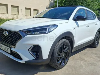 Usado Hyundai Tucson N Line 136 CV (100 kW) 2019 Blanco SUV