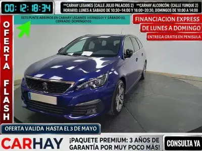 Begagnad Peugeot 308 SW GT-line 131 HK (96 kW) 2019 Blå Kombi