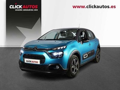 Usado Citroën C3 Feel 83 CV (61 kW) 2022 Azul Utilitario