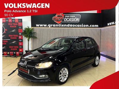 Usado VW Polo Advance 90 CV (66 kW) 2015 Negro Berlina