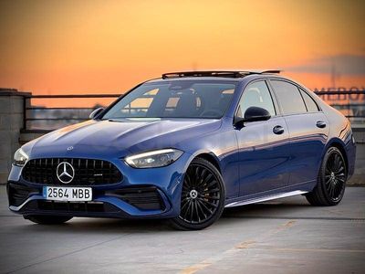 Usado Mercedes C220 200 CV (147 kW) 2022 Azul Berlina