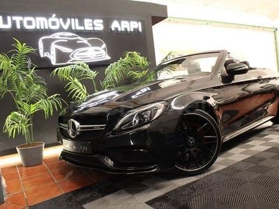 Usado Mercedes C63S AMG 510 CV (375 kW) 2017 Negro Descapotable