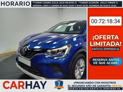 Usado Renault Captur Intens 91 CV (66 kW) 2022 Azul SUV