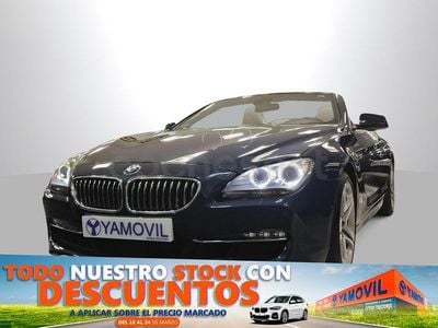 Usado BMW 640 Cabriolet M Sport 320 CV (235 kW) 2012 Azul Descapotable