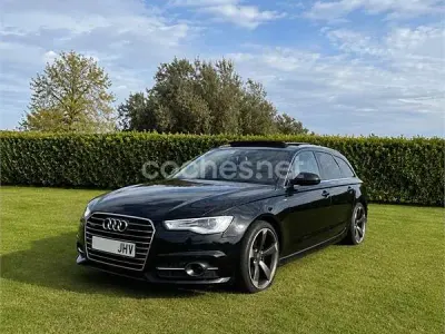 Usado Audi A6 S-Line 190 CV (139 kW) 2015 Negro Familiar
