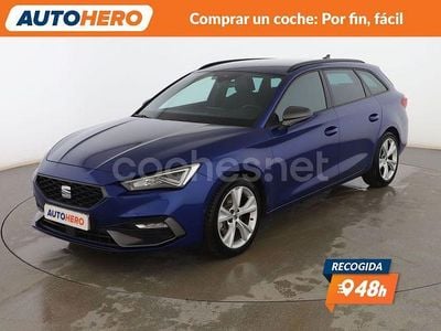 Azul Usado 2020 Seat Leon FR Familiar | 21.499 € (Precio justo)