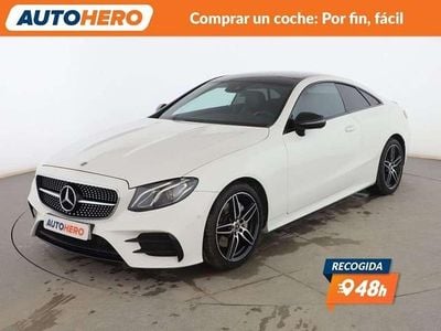 Usado Mercedes E220 AMG line 196 CV (144 kW) 2020 Blanco Coupe