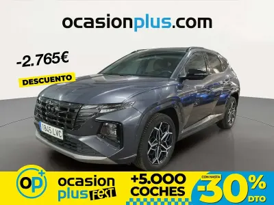 Usado Hyundai Tucson N Line 150 CV (110 kW) 2021 Gris SUV