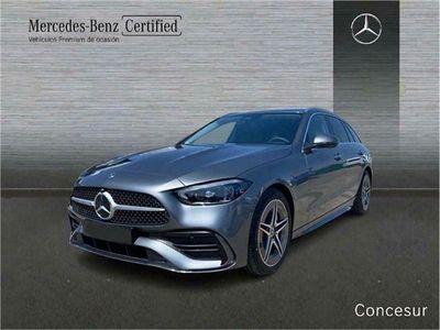 Gris selenita Usado 2022 Mercedes C200 AMG line Berlina | 40.500 € (Precio justo)