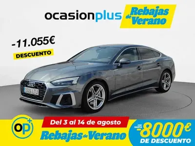 Usado Audi A5 Sportback S-Line 265 CV (194 kW) 2021 Gris / plata Utilitario