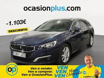 Usado Peugeot 508 Allure 150 CV (110 kW) 2017 Azul Familiar