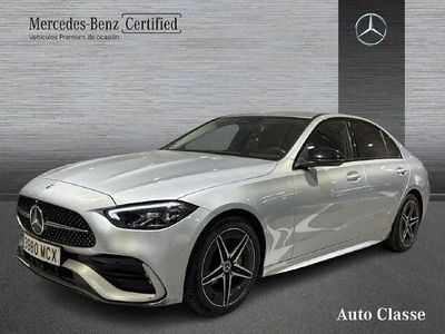 Usado Mercedes C220 AMG line 200 CV (147 kW) 2023 Plata hightech