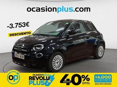Usado Fiat 500e Action 69 kW (95 CV) 2022 Negro Utilitario