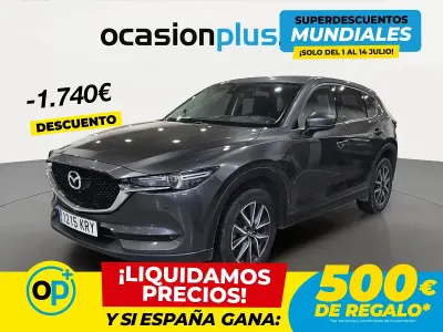 Usado Mazda CX-5 165 CV (121 kW) 2018 Gris SUV