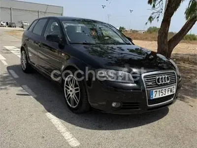 Usado Audi A3 Ambition 140 CV (102 kW) 2007 Negro Utilitario