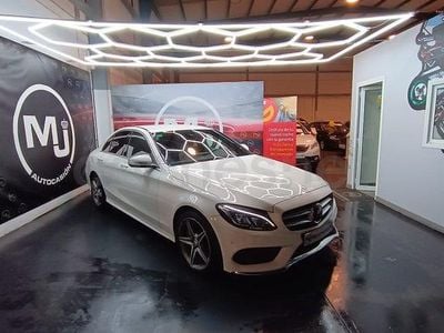 Usado Mercedes C250 AMG line 204 CV (150 kW) 2014 Blanco Berlina