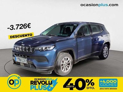 Usado Jeep Compass Longitude 130 CV (95 kW) 2022 Negro SUV
