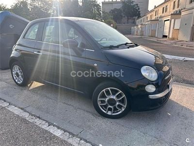 Usado Fiat 500 Lounge 69 CV (50 kW) 2009 Azul Descapotable
