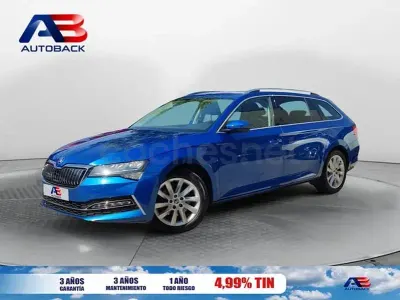 Usado Skoda Superb Style 218 CV (160 kW) 2020 Azul Familiar