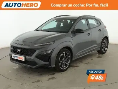 Usado Hyundai Kona N Line 120 CV (88 kW) 2022 Gris SUV