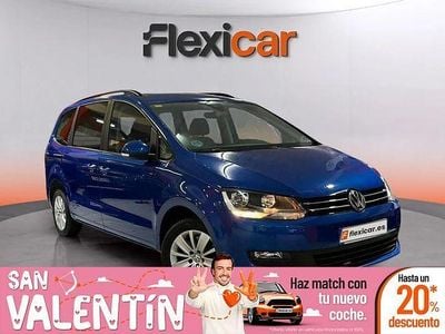 Usado VW Sharan Edition 150 CV (110 kW) 2018 Azul Monovolumen