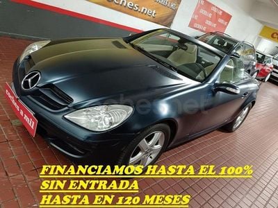 Usado Mercedes SLK200 163 CV (119 kW) 2006 Azul Descapotable