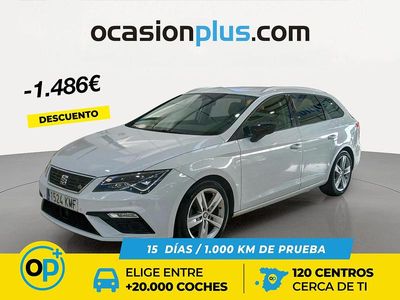 Usado Seat Leon FR 150 CV (110 kW) 2018 Blanco Familiar