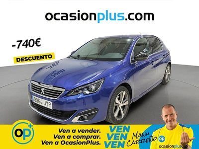 Usado Peugeot 308 GT-line 130 HP (95 kW) 2017 Azul