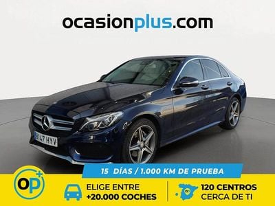 Usado Mercedes C220 AMG 170 CV (125 kW) 2014 Azul Berlina