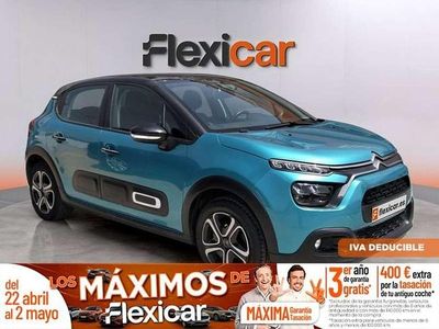 Usado Citroën C3 Feel 83 CV (61 kW) 2022 Azul Utilitario