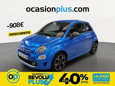 Usado Fiat 500 S 69 CV (50 kW) 2018 Azul Utilitario