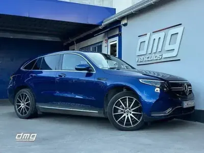 Usado Mercedes EQC400 300 kW (408 CV) 2020 Azul SUV