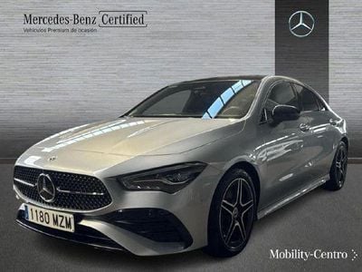 Plata hightech Usado 2025 Mercedes CLA220 AMG line Berlina | 39.900 € (Buen precio)