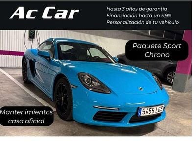 Usado Porsche 718 Cayman 299 CV (219 kW) 2019 Azul Coupe